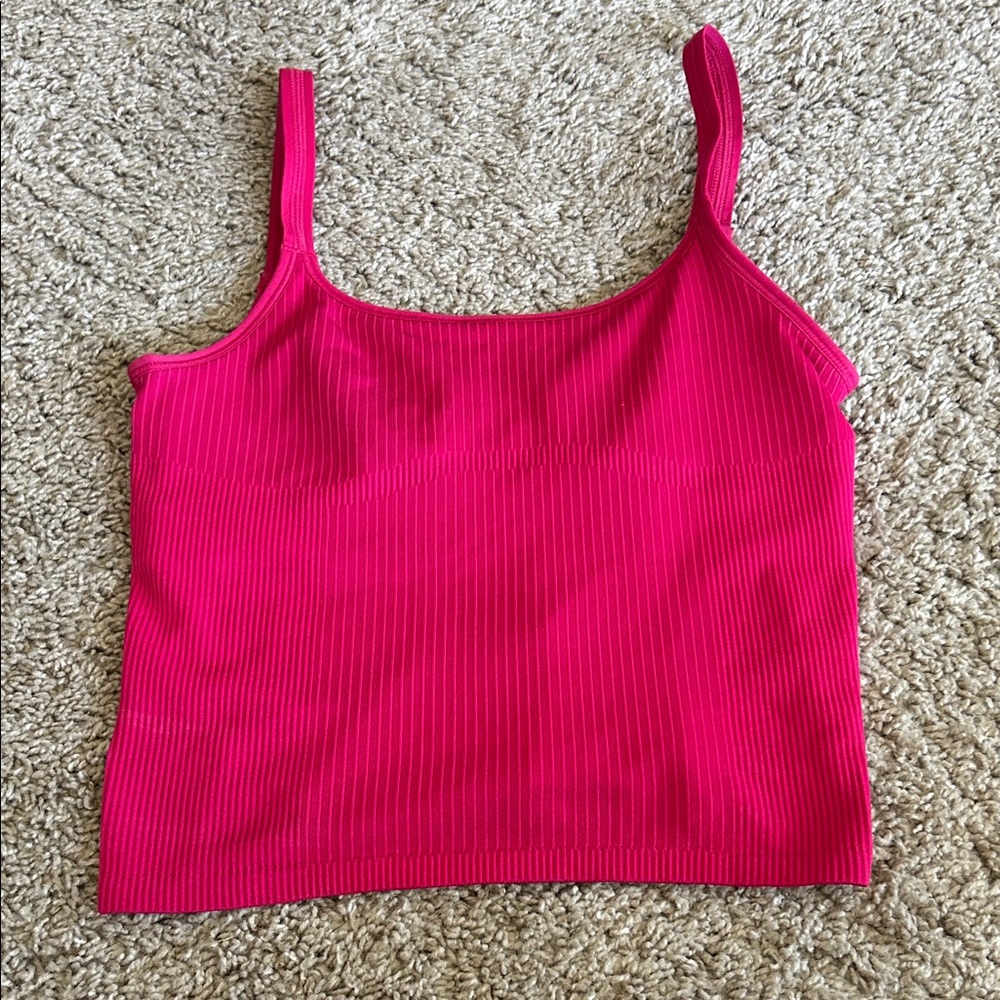 Lululemon Athletica Fuchsia Ribbed Tank Top